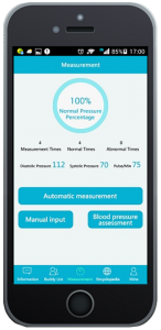 The BP secretary app on smart phone