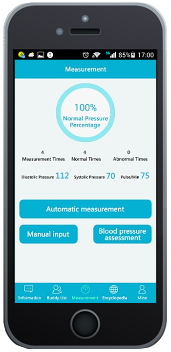 The BP secretary app on smart phone