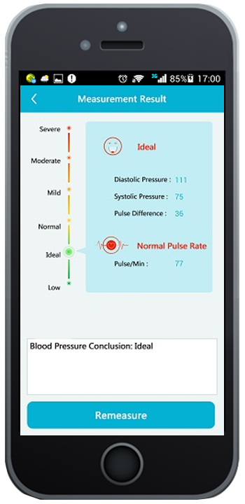 The BP secretary app on smart phone