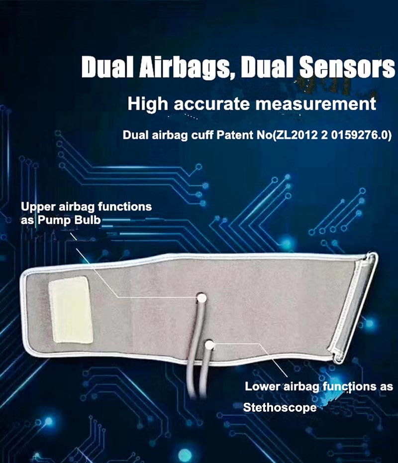 Dual airbag design for bp machine