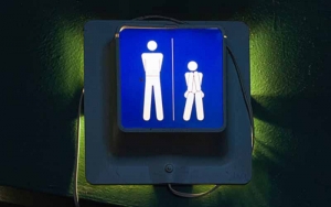 Bathroom gender sign