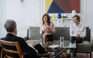 Couple in a therapy session