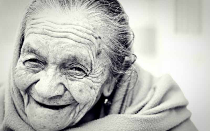 An Old Woman Smiling